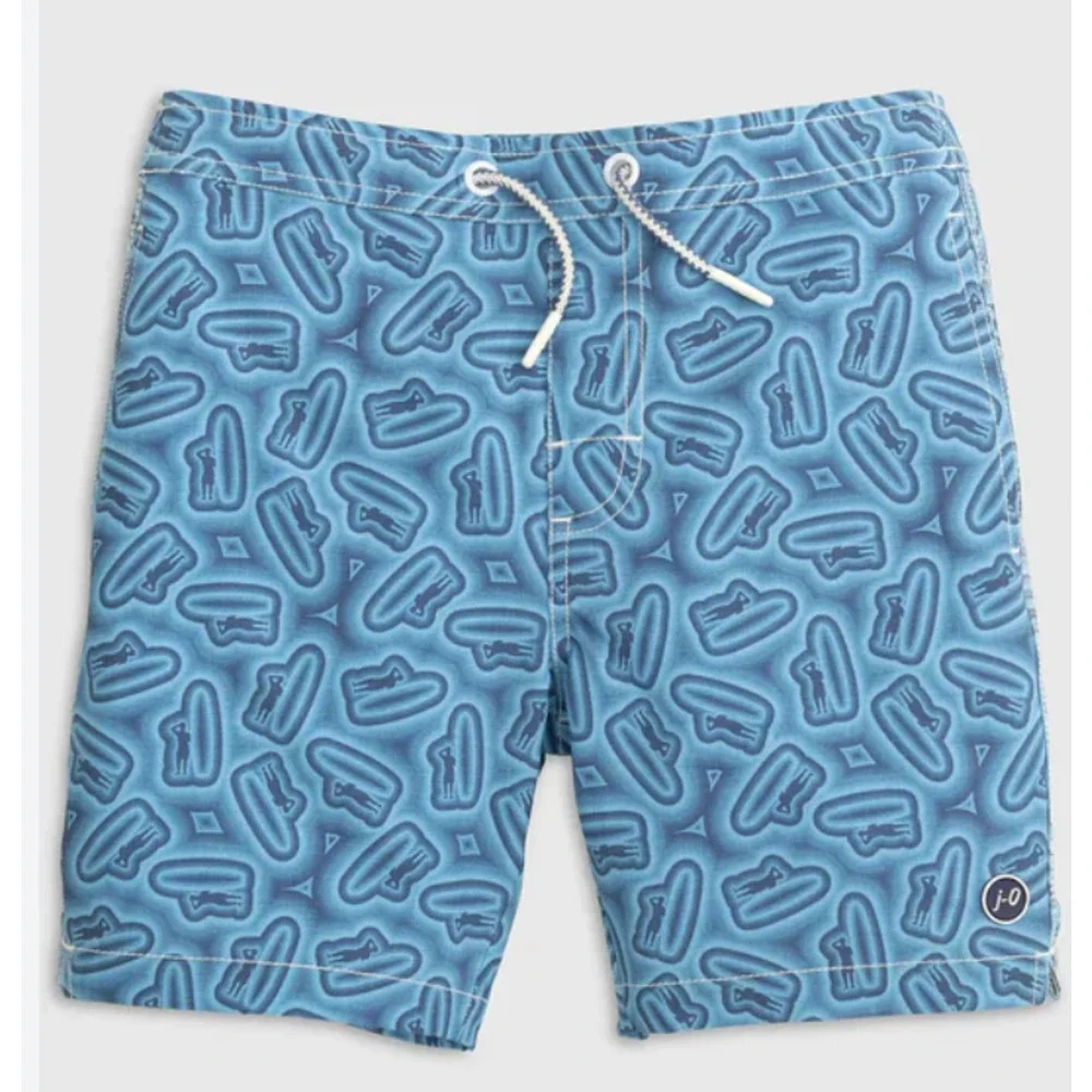 NWT JOHNNIE-O LAKE BLUE DEVIN PRINTED 7